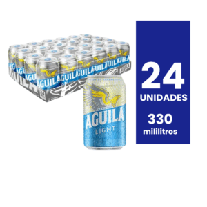 Aguila light lata 330 ml 24 uni
